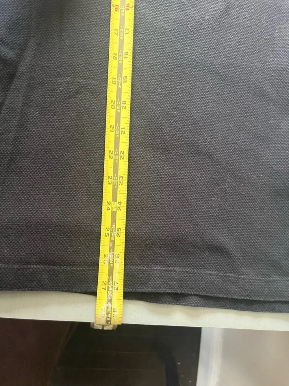Banana Republic Black Henley Tipped Band Collar Pique Cotton Shirt Large